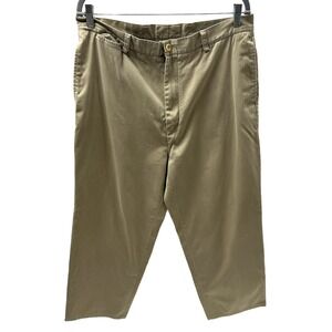 Nautica Pants Men's 36 X 30 Brown Classic Fit Pleated Front Chino